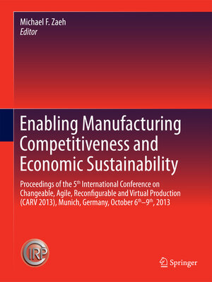 cover image of Enabling Manufacturing Competitiveness and Economic Sustainability